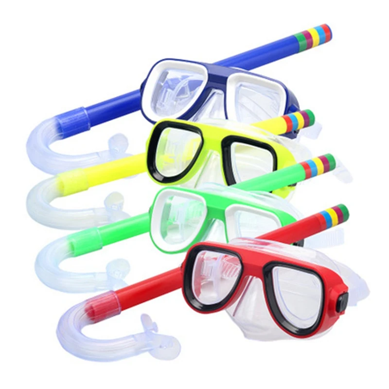 Kinder Schnorchel Set Tauch schnorchel Maske Schwimmen Anti-Fog-Brille mit trockenen Schnorchel Rohr Tauchen Unterwasser Schnorchel Brille Set Image