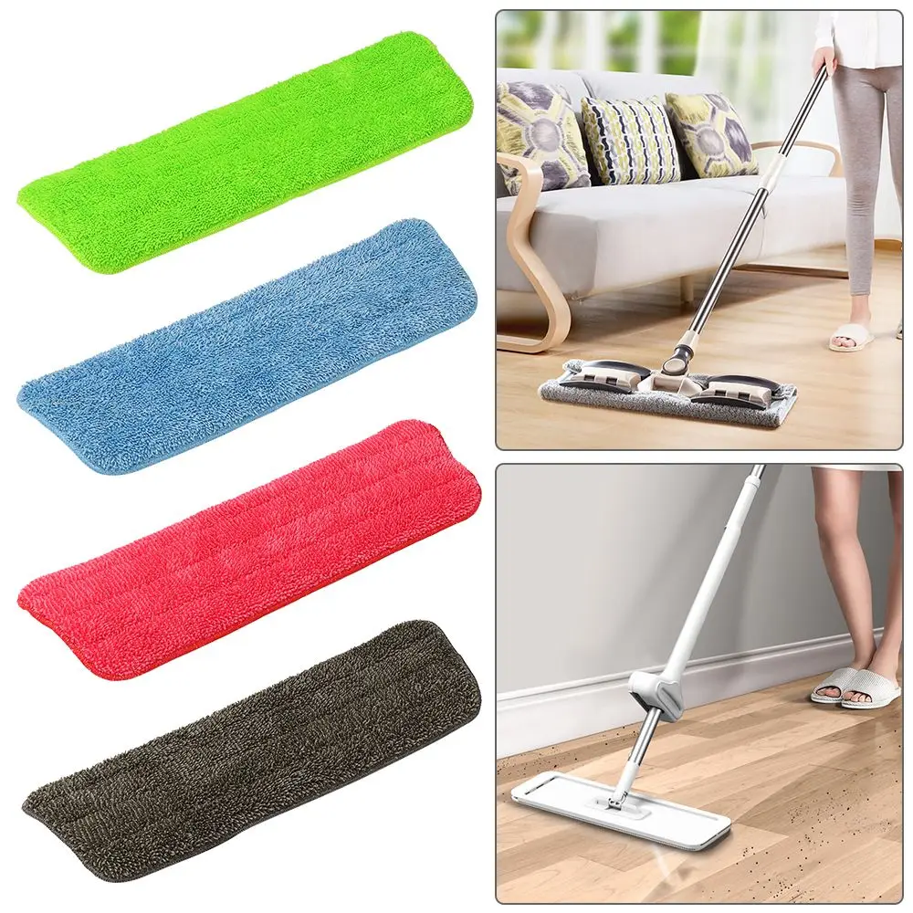 1/4pcs Spray Mop Pads Köpfe Mikro faser Nachfüllung nass chemische Reinigung wasch bar Ersatz Image