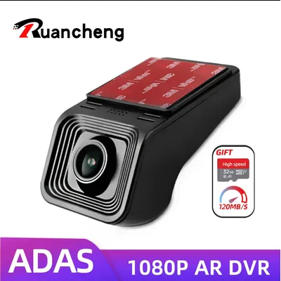 1 usb full hd 1080p dash cam adas auto dvr dashcam dvrs video usb tf karte 32g 64g auto recorder für android player dvd