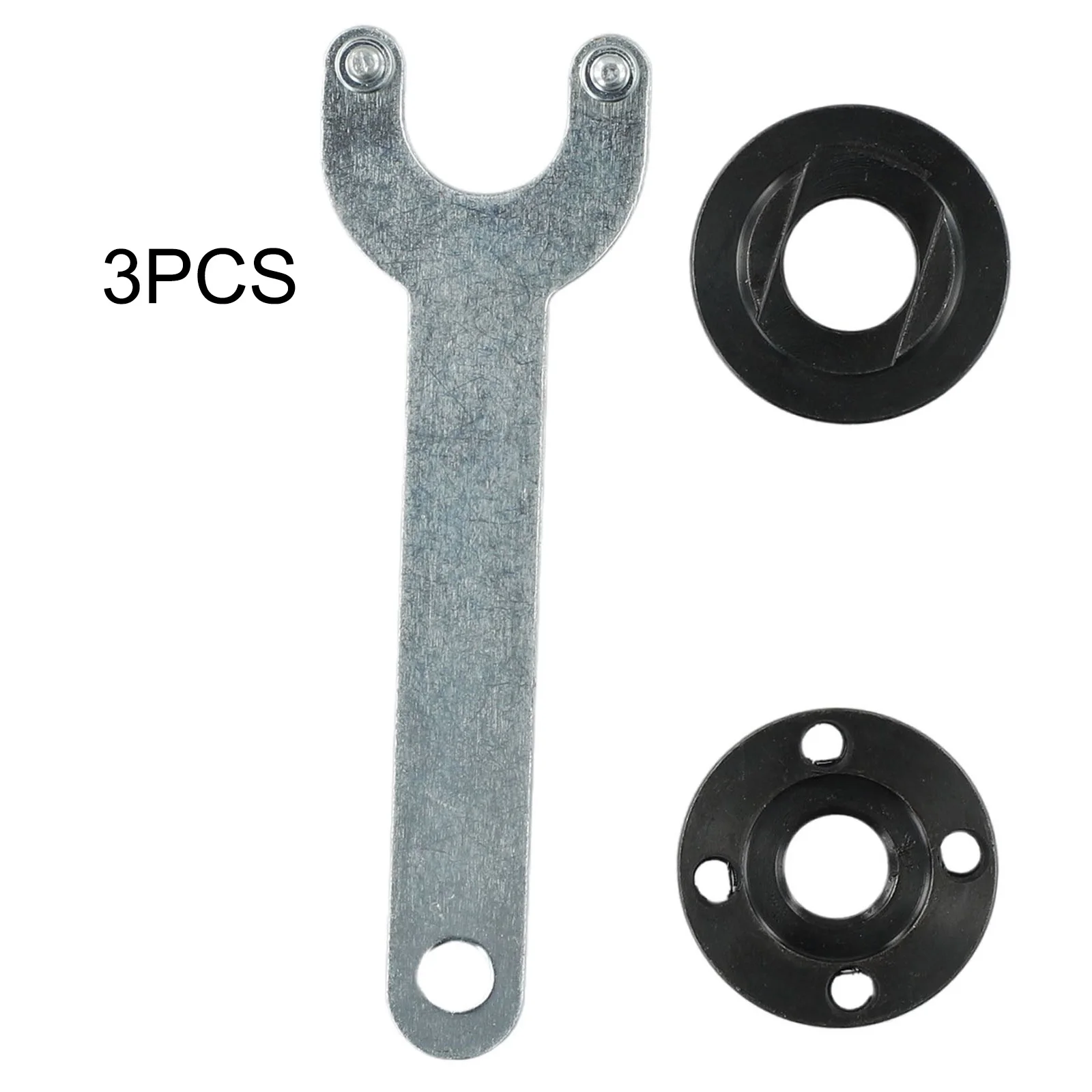 Winkelschleifer-Flanschmutter-Set, Werkzeug mit M14-Gewinde, 14 mm Spindelgewinde, 30 mm Stiftantriebslöcher, 40 mm Durchmesser, kommt mit Schraubenschlüssel Image