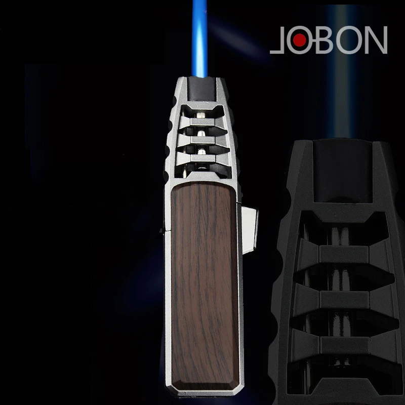 Jobon-Big Jet Flame Feuerzeug für Männer, Creative Power, Direct Blue, Metall, winddicht, Küche, Outdoor-Grill, Geschenk für Männer Image