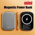 Mini Power Bank magnetico per iPhone Samsung batteria esterna caricabatterie Wireless portatile