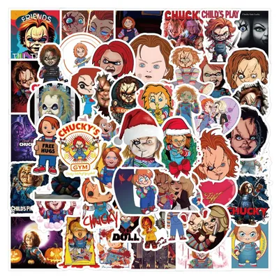 50/pcs Horrorfilm Charakter Aufkleber für Laptop Auto Notebook Handy hülle Flasche Kühlschrank Image