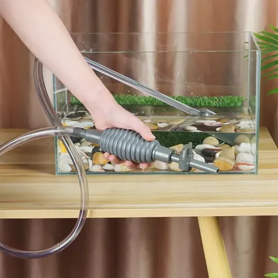 Reinigungszubehör Handheld mit Filter Aquariumreiniger Wasserwechsler Pumpe Aquarium Wasserwechsler Image