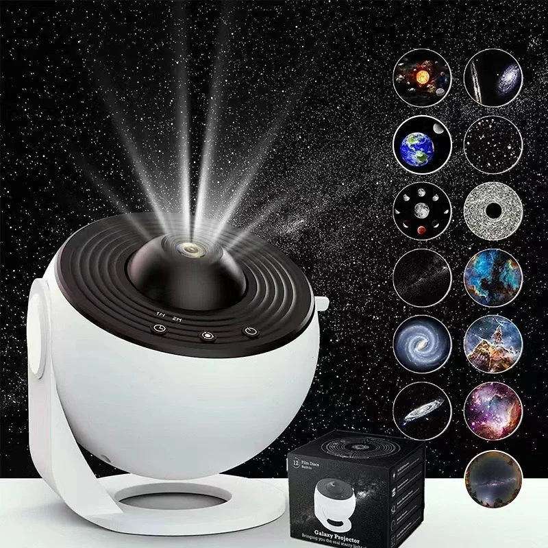 Himmel Projektor Nachtlicht Galaxy Projektor Sternen Drehen Planetarium Lampe Für Kinder Schlafzimmer Valentinstag Geschenk Hochzeit Dezember Image