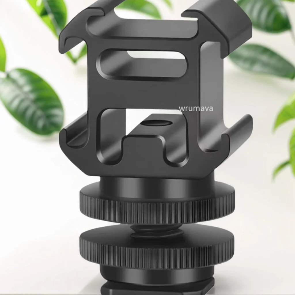 Aluminium kamera Blitzschuh halterung Adapter Video Triple Cold Schuh halterung Licht, LED-Monitore Mikrofone Studio Flash Videokamera Image