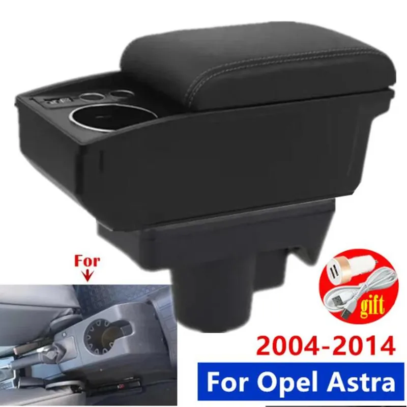 Für Opel Astra Armlehne Box Für Opel Astra H Auto Armlehne box 2004-2014 Lagerung box tasse halter Gewidmet Nachrüstung Auto Zubehör Image