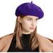 ZAGHNRENJ Wool Beret Hat Solid Color Soft Beret Beanie Cap Hat Classic Fashion Artist Beret Hat Gift for Women Girl Lady ABO-917