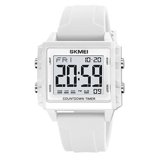 Skmei Youth Cool Montres de sport numériques pour hommes, femmes, étudiants, étanche 5 bars, chronomètre, compte à rebours