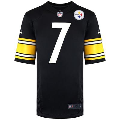 Nike NFL Pittsburgh Steelers 7 Ben Roethlisberger Herren-Trikot in Schwarz