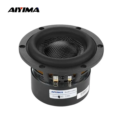 AIYIMA 1Pcs 4 Inch Subwoofer Speaker 4 8 Ohm 80W HiFi Speaker Audio Fiberglass Basin Low Frequency