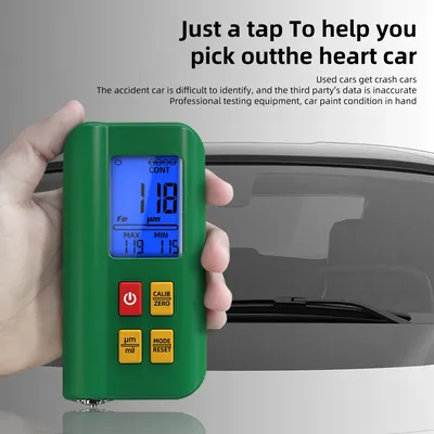 BSIDE Coating Thickness Gauge Rechargeable Car Paint Film Thickness Tester Tool 0.1micron/0-1500µm