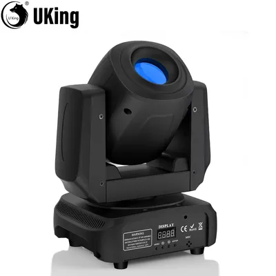 U`King 85W Gobo Moving Head Stage Lights 3 Prism LED DJ Spot Lights with DMX&Sound Activated Control