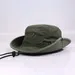 Windproof Men Outdoor Hat Wide Brim Flat Top Men Camping Hat Embroidery Sun Strap Men Fisherman Hat