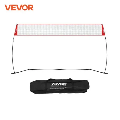 VEVOR 14FT Freestanding Volleyball Training Net for Outdoor Professional Volleyball Practice