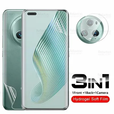 3in1 Camera Glass Hydrogel Film For Honor Magic5 Pro 5G Front Back Screen Protector Xonor Magic 5