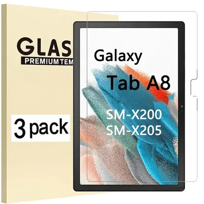 (3 Pack) Tempered Glass For Samsung Galaxy Tab A8 10.5 2021 SM-X200 SM-X205 X200 X205 Anti-Scratch