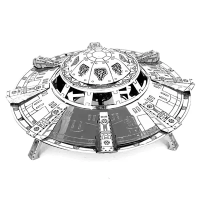 UFO 3D Metal Puzzle DIY Model Building Kit Adult Toys Birthday Gift