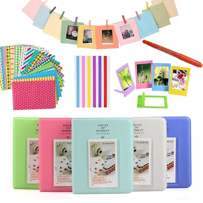 Color Stickers + Photos Album + Photo Frames + Marker Pen For Fujifilm Instax Mini 11 8 9 25 50 7s