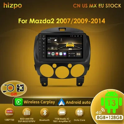 Hizpo Car Android Radio For MAZDA 2 Mazda2 2007 2008 2009 2010 2011 2012 2013 2014 Multimedia Player