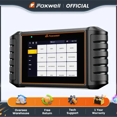 FOXWELL NT726 OBD2 Scanner All System Scan Code Reader 12 Reset Service DPF TPMS SAS OBD 2 Car