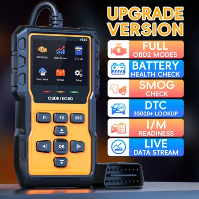 Professional OBD2 Scanner Diagnostic Tool, Check Engine Code Reader OBD2 Scanner , Mode 6, Mode