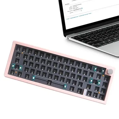 Computer Keyboard Compact Mechanical Keyboard RGB Backlit 67 Keys Desktop Computer Keyboard With