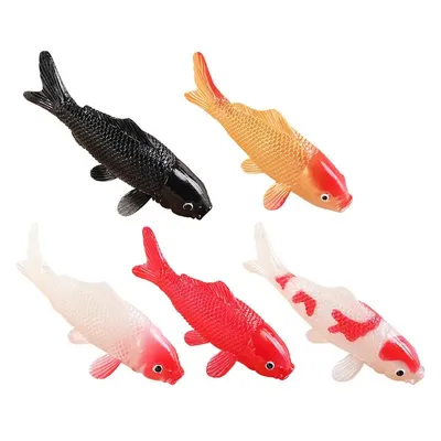 5PCS Simulated Fish 5PCS Simulation Supplies Fish Tank Underwater Water Fountain Pond Landscape