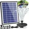 6.5W Solar Fountain Built-in 1500mAh Battery,Solar Birdbath Fountain,Solar Floating Water Fountain