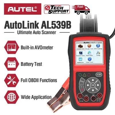 Autel AL539B Auto Code Reader Electrical Battery Tester for 12 Volts Batteries EOBD OBD 2 OBD2