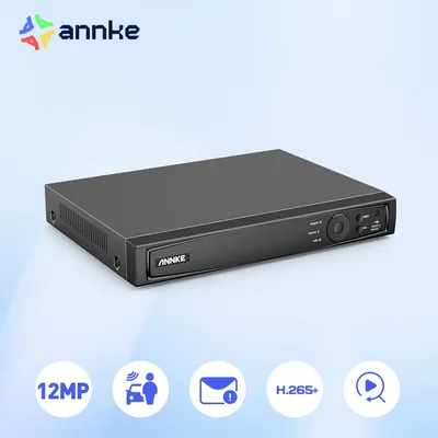 ANNKE 8CH 12MP POE Video Recorder 4K H.265+ NVR Video Surveillance Security For 2MP 4MP 5MP 6MP 8MP