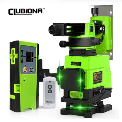 Clubiona IE12 German Laser Core Floor and wall Remote control 3D Laser Level With 5000mah Li-ion