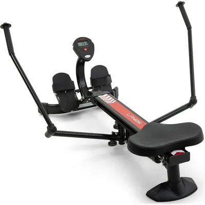 Hydraulic Rowing Machine | Adjustable Resistance Rowing Machines for Home Use LCD Monitor Compact