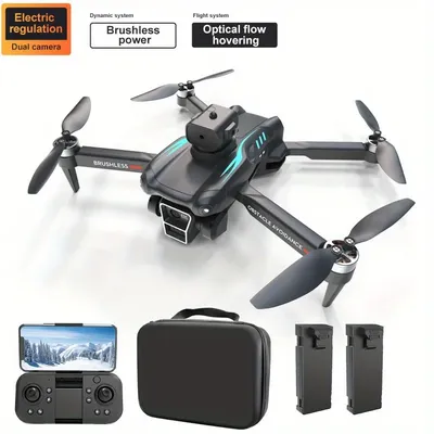 T2 Dual Battery Drone, 1800mAh, Brushless Motor Optical Flow Dual Camera Quadcopter RC Toys