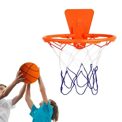 Wall Mount Basketball Hoop Hangings Basketball Goal Hoop Net Basketball Wall Door Mounted Goal Hoop