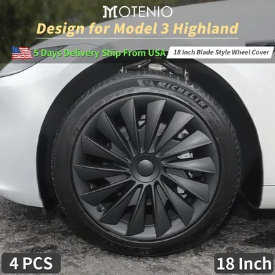 Model 3 Highland （2023-2024）New Blade Replacement Wheel 18 Inch Automobile Hubcap Full Rim Cover