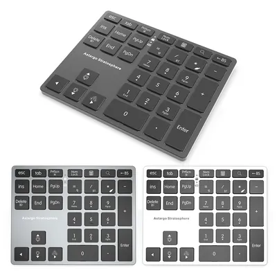 2.4G Bluetooth-Compatible Keypad Wireless Numeric Keypad 35-Keys External Numpad Keyboard