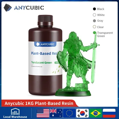 ANYCUBIC ECO UV Resin 1KG/4KG Plant-based Resin For Photon Mono Safety Low Odor Truly Eco-friendly