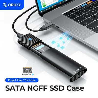 ORICO M.2 SATA NGFF SSD Enclosure USB 3.1 Type C 5Gbps External Solid State Enclosure Adapter for