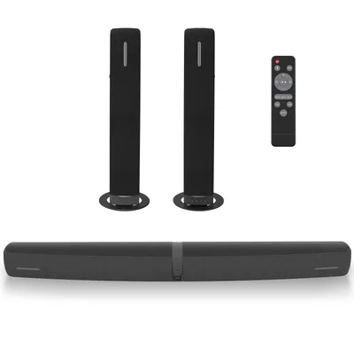 KY2023 2 in 1 Separable Soundbar for TV 70W Sound Bars for TV, Wired & Wireless Soundbar with Auto