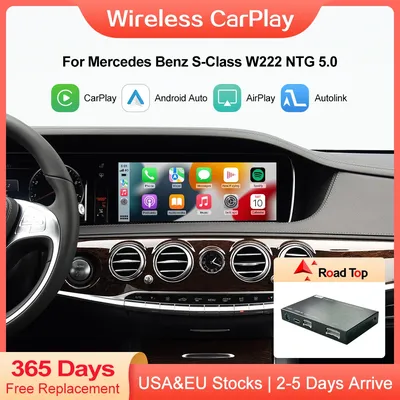 Wireless CarPlay for Mercedes Benz S-Class W222 W217 2014-2018 with Android Auto Mirror Link AirPlay