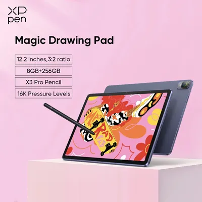 XPPen Magic Drawing Pad Android Tablet with 16K Levels X3 Pro Pencil 12.2'' Graphics Tablet