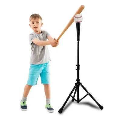 Baseball Batting Tee Height-Adjustable Hitting Tee for Baseball and Softball 25in-39in Travel