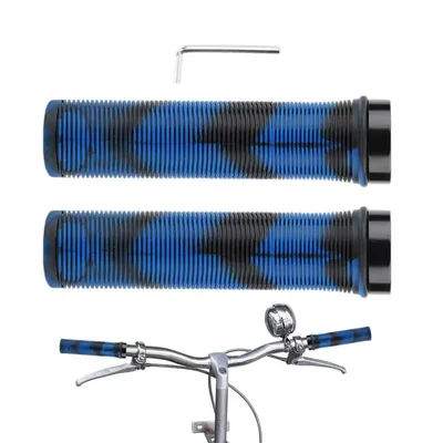 Mountain Bike Handlebar Grips Anti-slip Kids Bike Grips Wear-Resistant Unilateral Locking Ergonomic