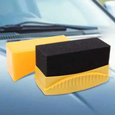 Car Wheel Polishing and Waxing Sponge Brush, Multifunctional Sponge Tool for Car Cleaning