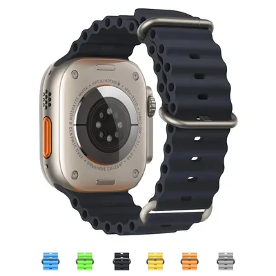 for Apple watch Ultra Band 49mm 45mm 44mm 42mm 40mm 41mm 44 mm wrist silicone bracelet correa iWatch