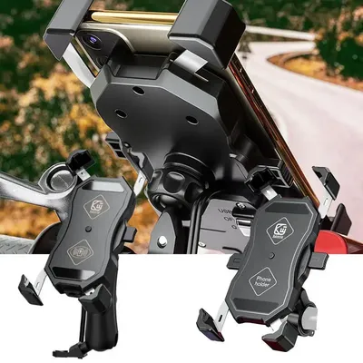 Motorcycle Phone Mount With Charger Rotatable Motorcycle Mount Phone Holder Bike Phone Charger