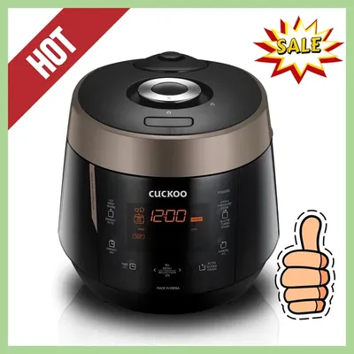 NEW 6-Cup (Uncooked) Pressure Rice Cooker | 12 Menu Options: Quinoa, Nu Rung Ji, GABA/Brown Rice &