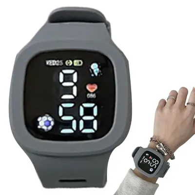 Kid Smart Watches Square Digital Watch Waterproof Student Electronic Luminous Watch Cute Kids