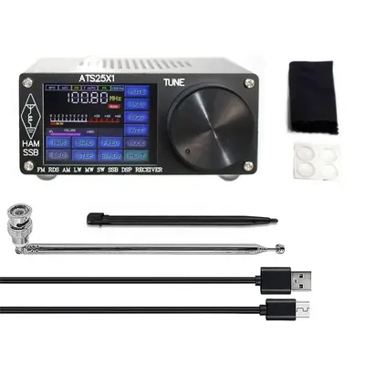 ATS25X1 Si4732 Full Band Radio Receiver FM LW MW SW SSB Receiver With 2.4 Inch Touch Screen Battery